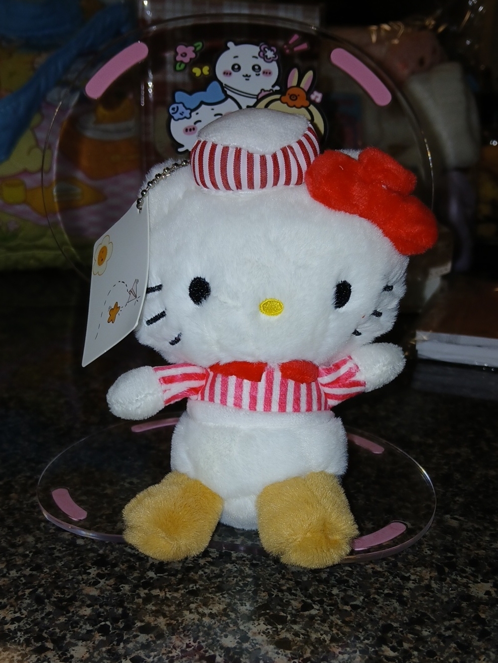 #Sanrio #Hellokitty Red Bow #PlushKeychain  Accessory